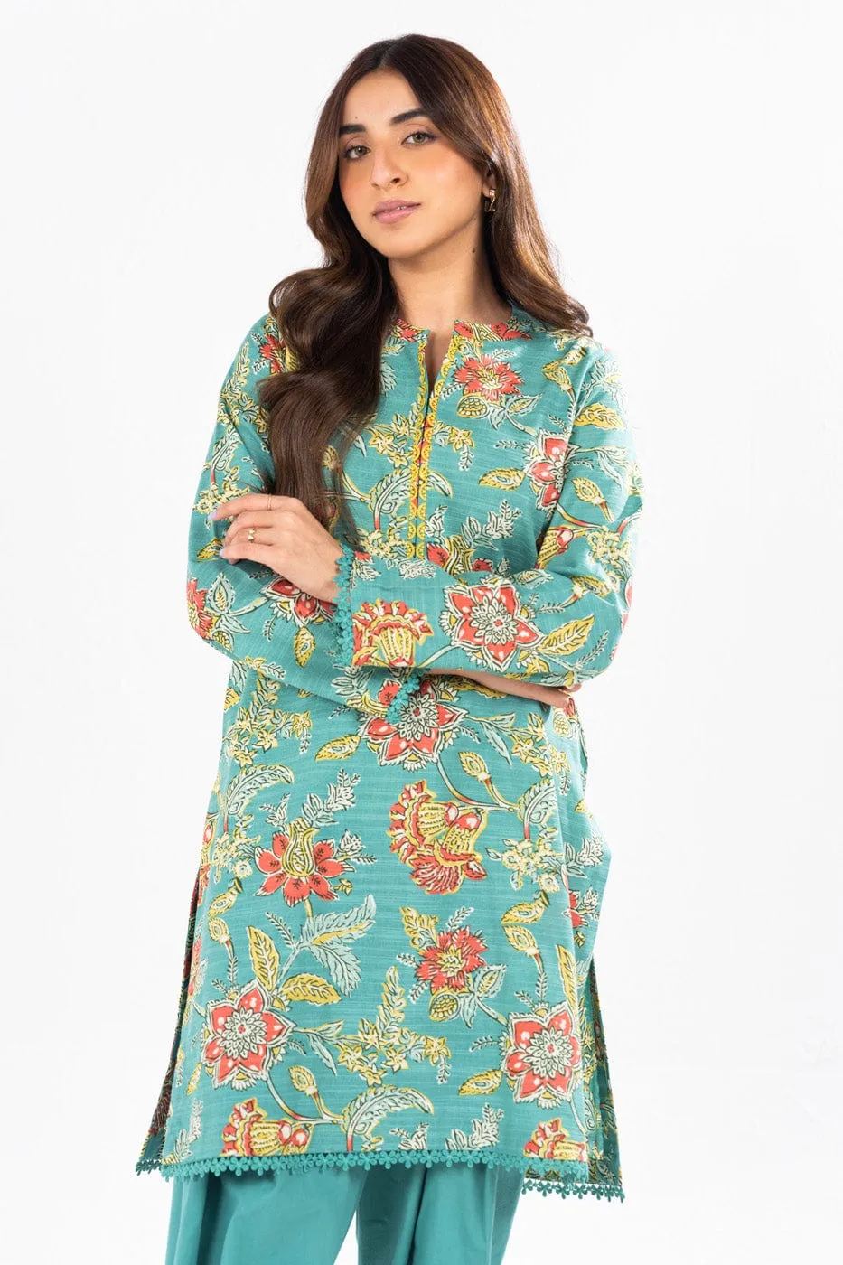 1 Pc Printed Khaddar Shirt 