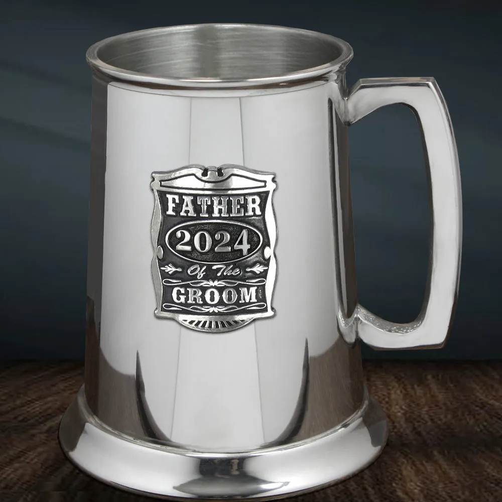 1 Pint* Wedding Father Of The Groom Pewter Beer Mug Tankard 2024