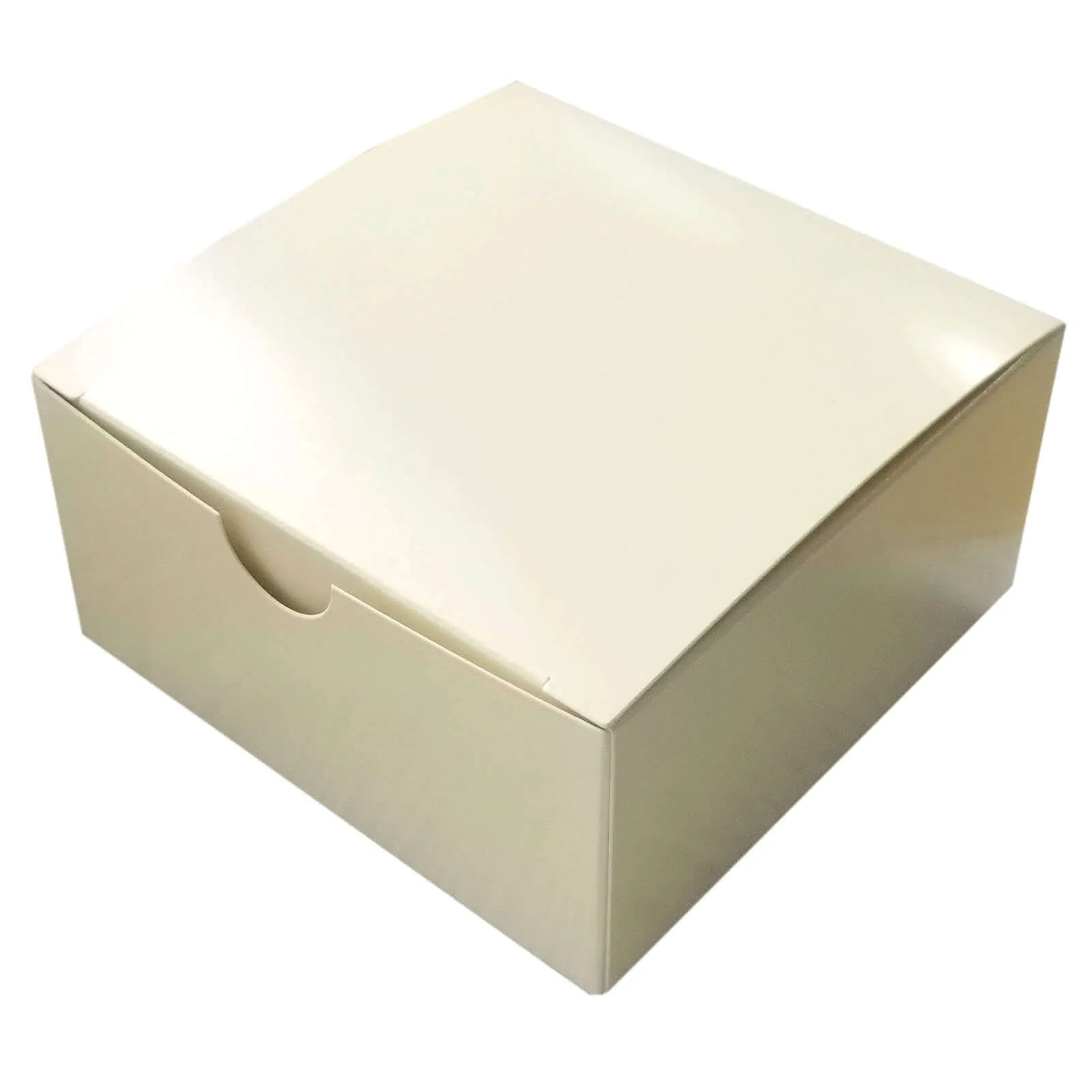 100 Pack 4"x4"x2" Ivory Cake Cupcake Party Favor Gift Boxes, DIY