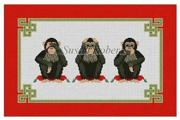 1146 Hear See Speak No Evil Monkeys