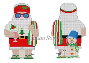 1251 Beach Santa - 2 Sided