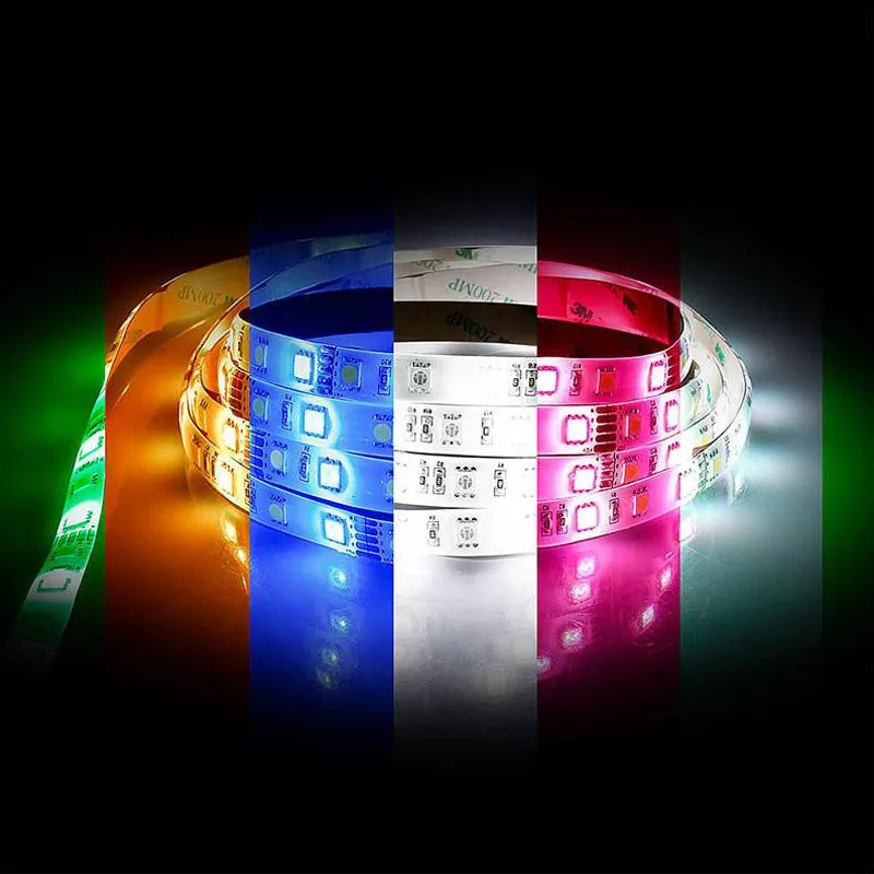 14.4w LED Strip Light 60 LED Per Metre RGB   3000K IP20 Havit Lighting HV9751-IP20-60-RGBW