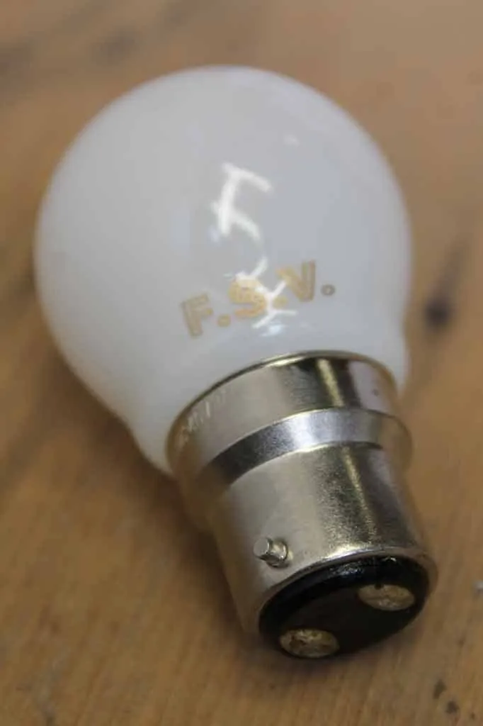 3W B22 LED G45 Round 2700K Opal Bulb Dimmable