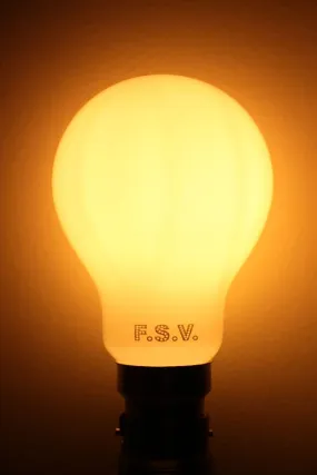 6W E27 Filament LED A60 Round 2200K Opal Bulb Dimmable