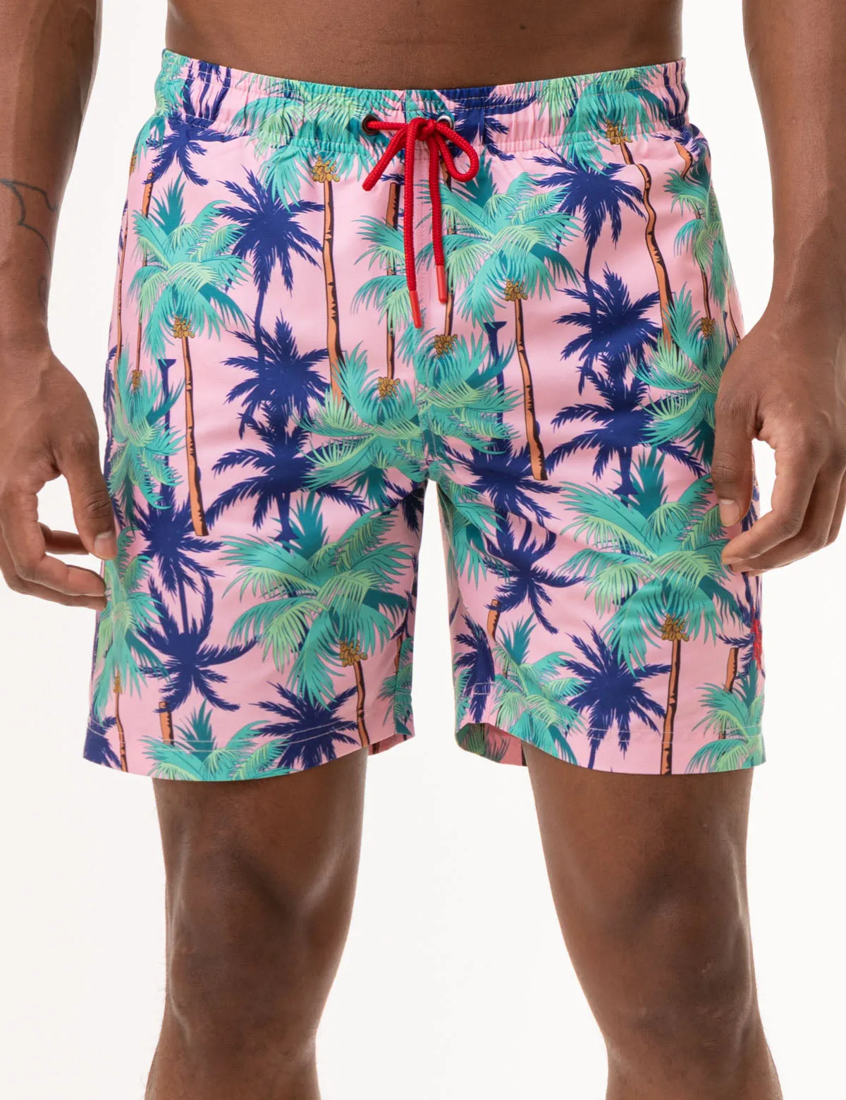 7 PALM TREE SWIM TRUNKS