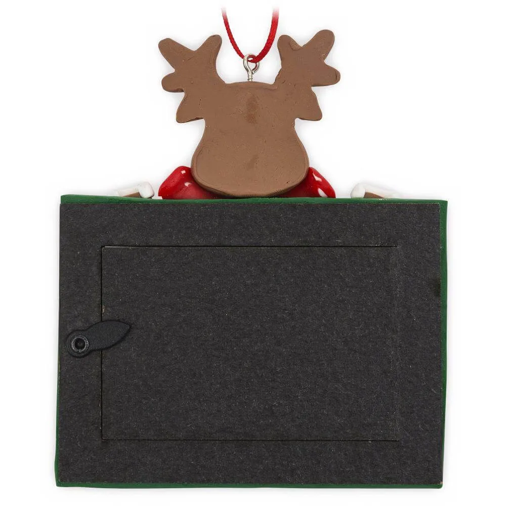 70 x 45mm Blank Reindeer Christmas Tree Ornament - Pack of 6