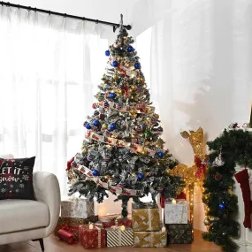 7.5 ft Snow Christmas Tree White Flocked