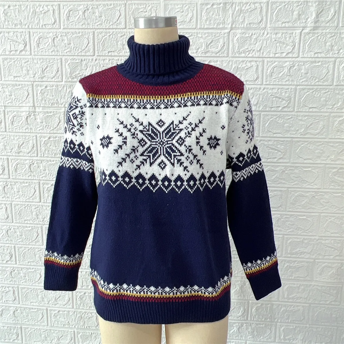 Autumn Winter New Year Christmas Sweater Casual Knitted Pullover