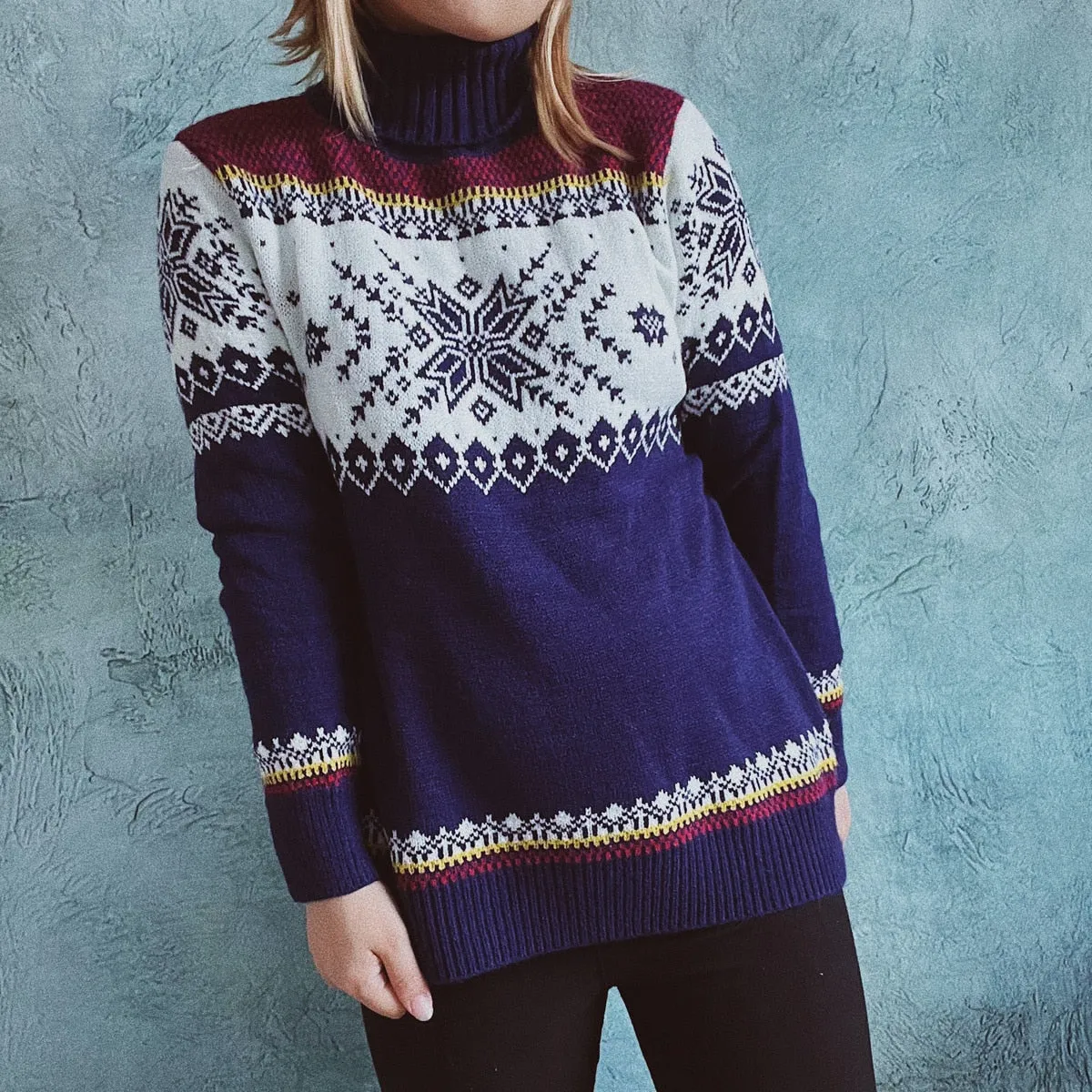 Autumn Winter New Year Christmas Sweater Casual Knitted Pullover