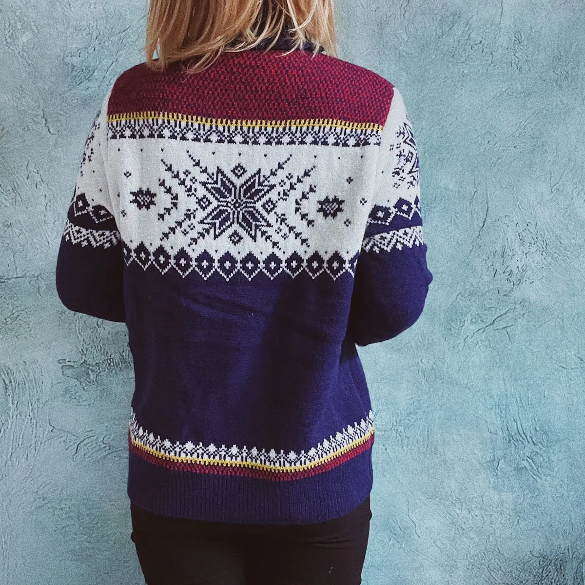 Autumn Winter New Year Christmas Sweater Casual Knitted Pullover