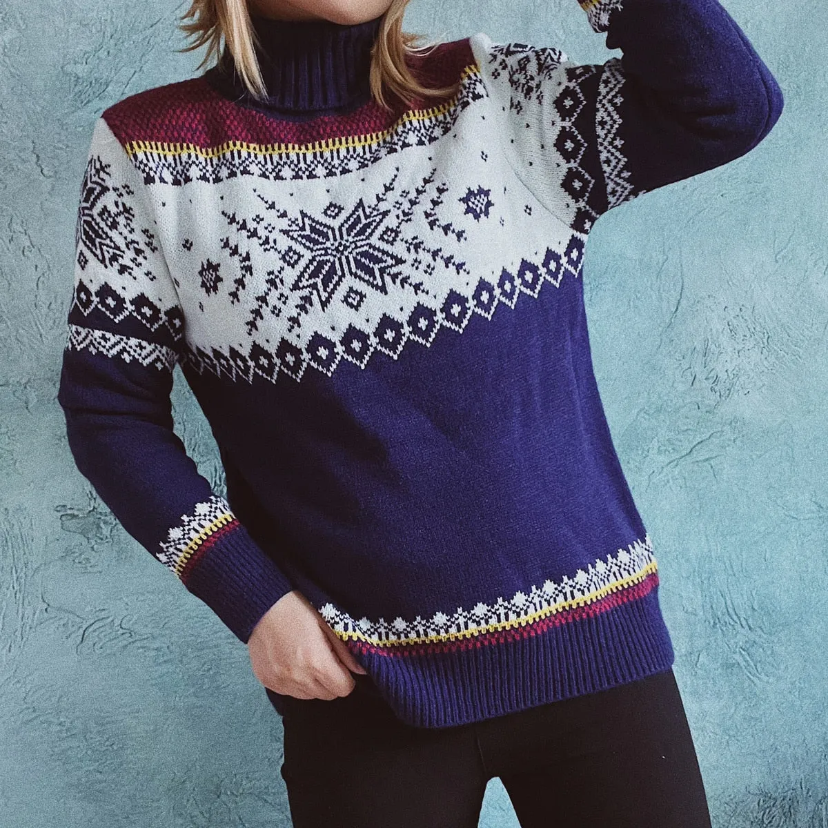 Autumn Winter New Year Christmas Sweater Casual Knitted Pullover