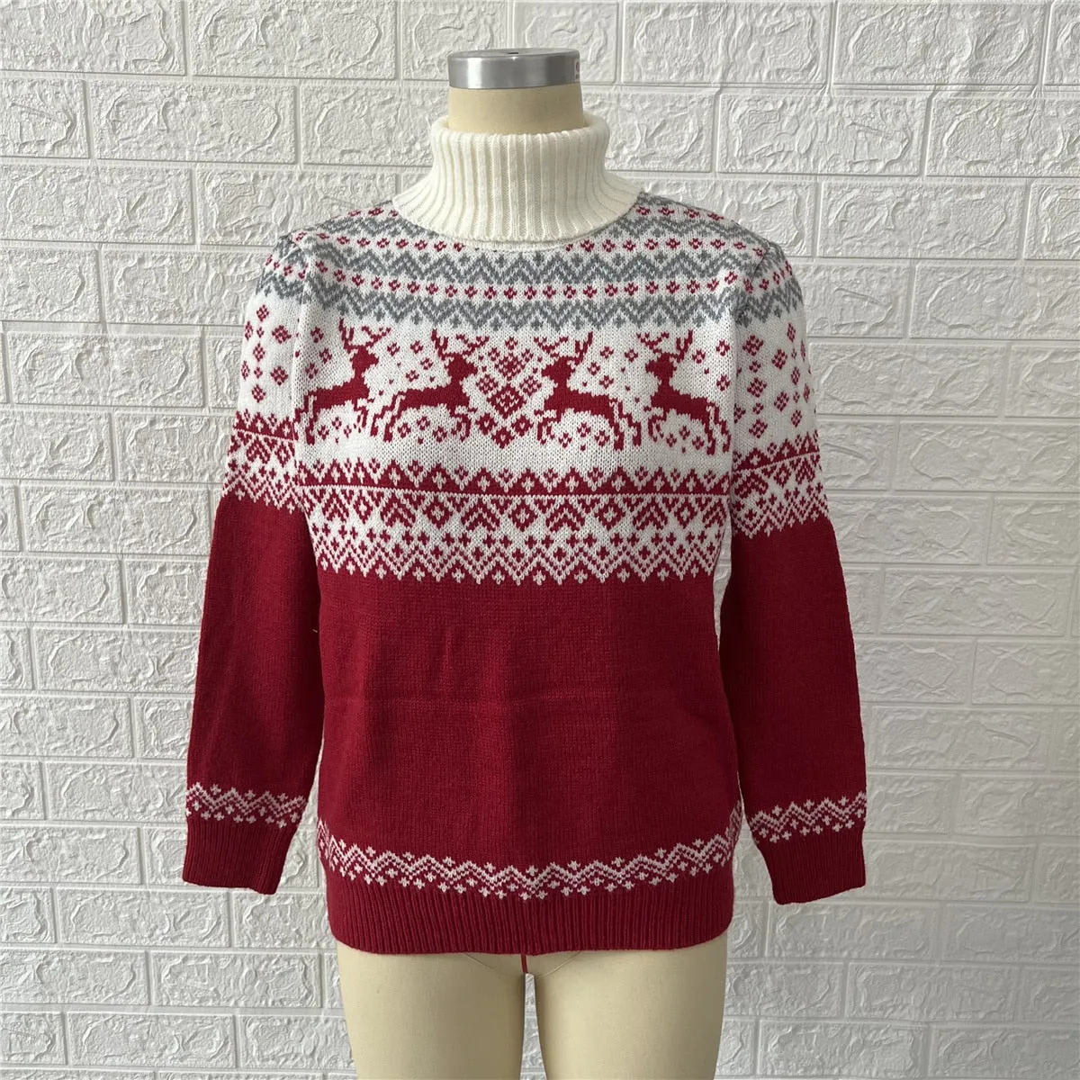 Autumn Winter New Year Christmas Sweater Casual Knitted Pullover