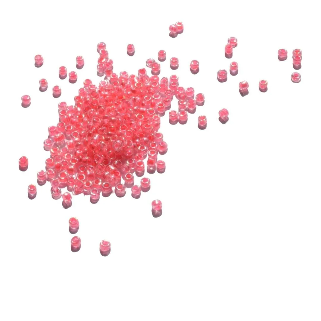 Baby Pink Round Rocaille Glass Seed Beads (Wholesale)