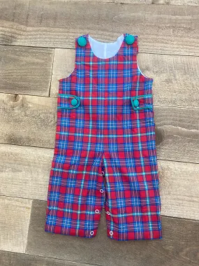 Banana Split Boys Tartan Plaid Longall