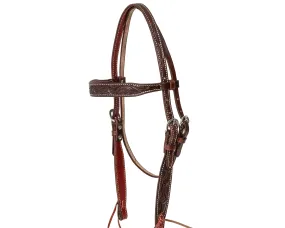 Beastmaster Brow Band Chocolate Oak Headstall