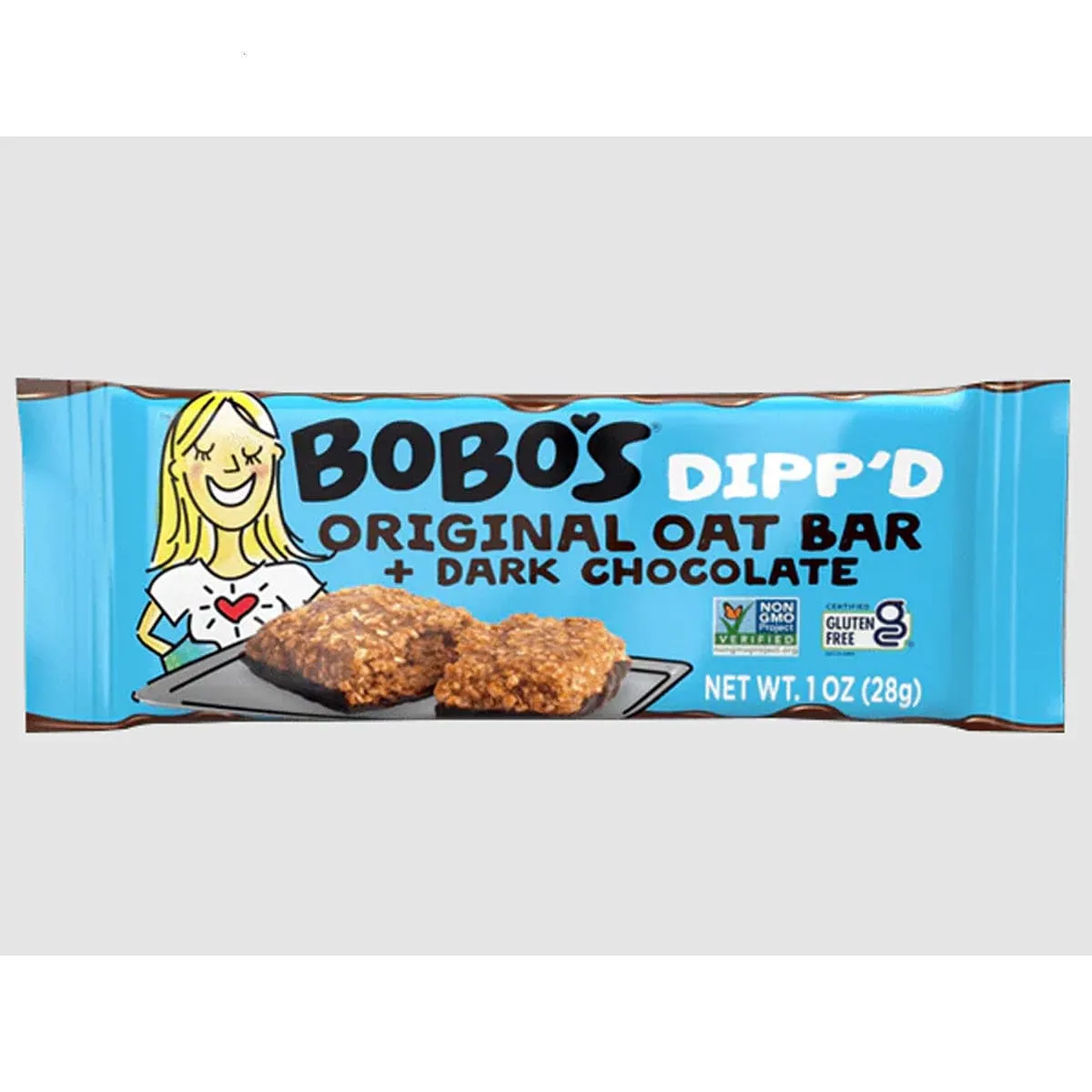 Bobos Dipp'd Original Oat Bars   Dark Chocolate