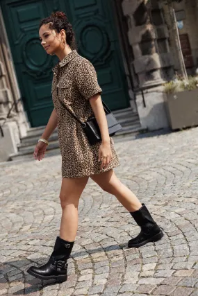 Bonnie Leopard Dress