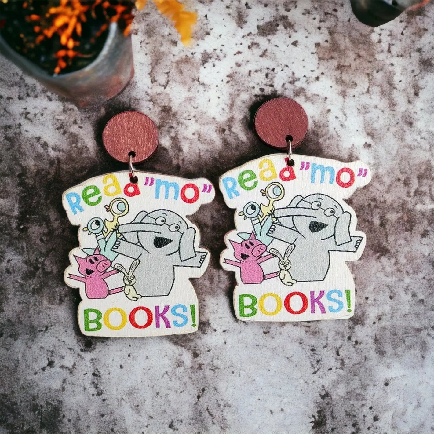 Book Character Earrings - Teacher Earrings, Elementary School, Librarian Earrings, Kindness Earrings