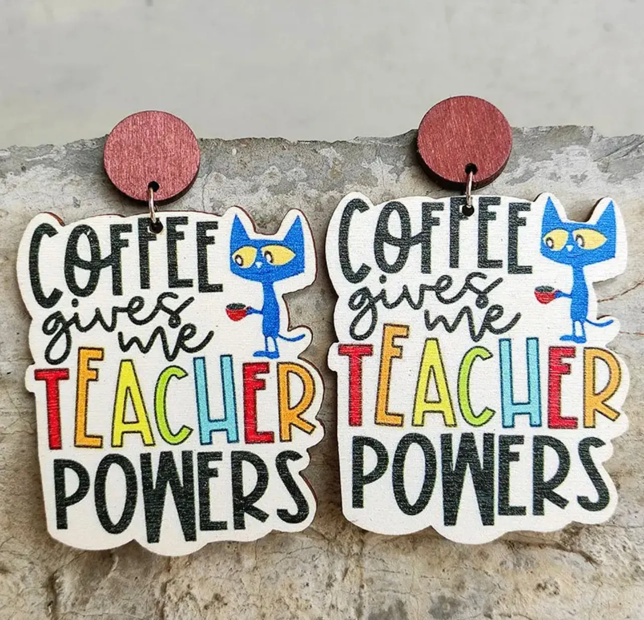 Book Character Earrings - Teacher Earrings, Elementary School, Librarian Earrings, Kindness Earrings