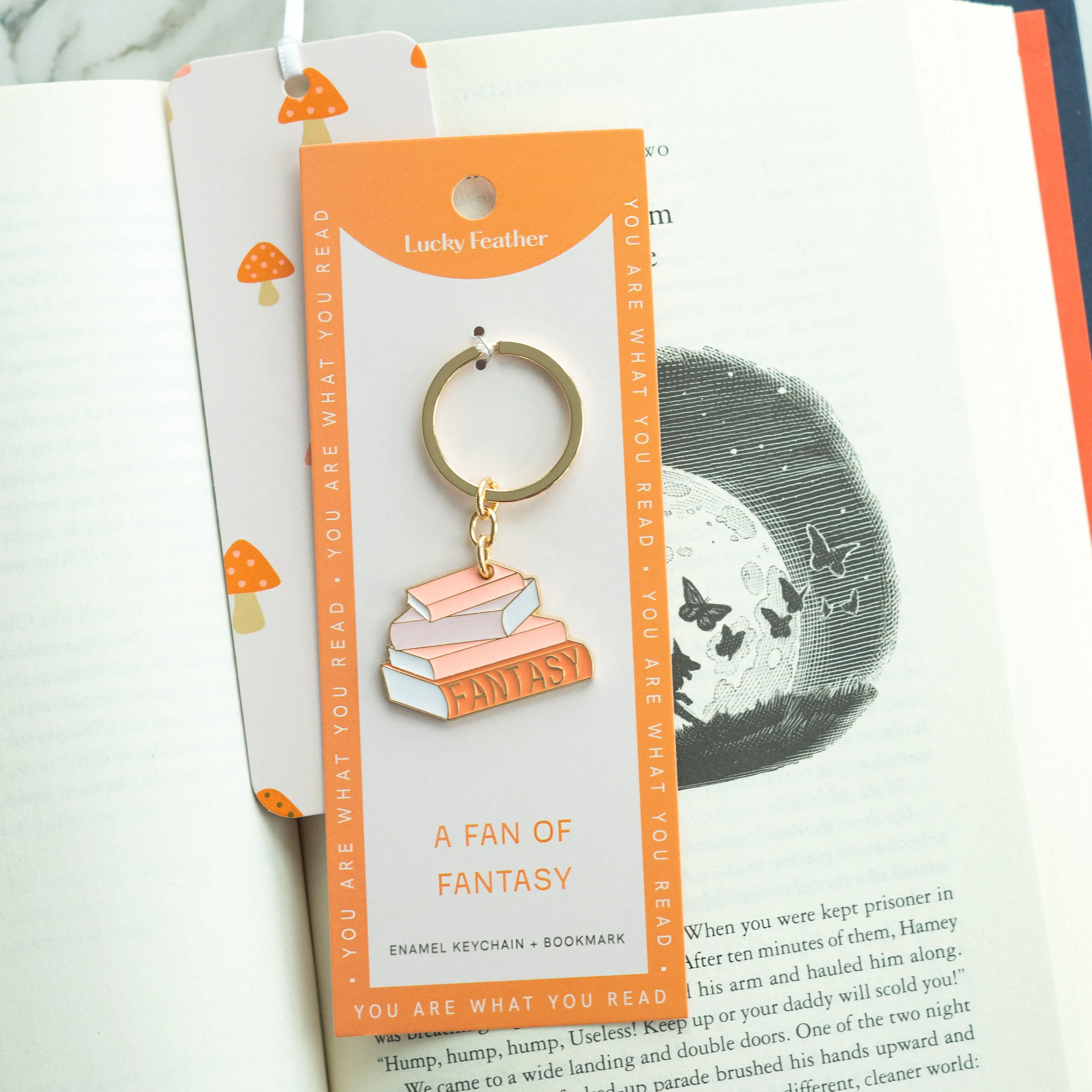 Book Lover's Keychain