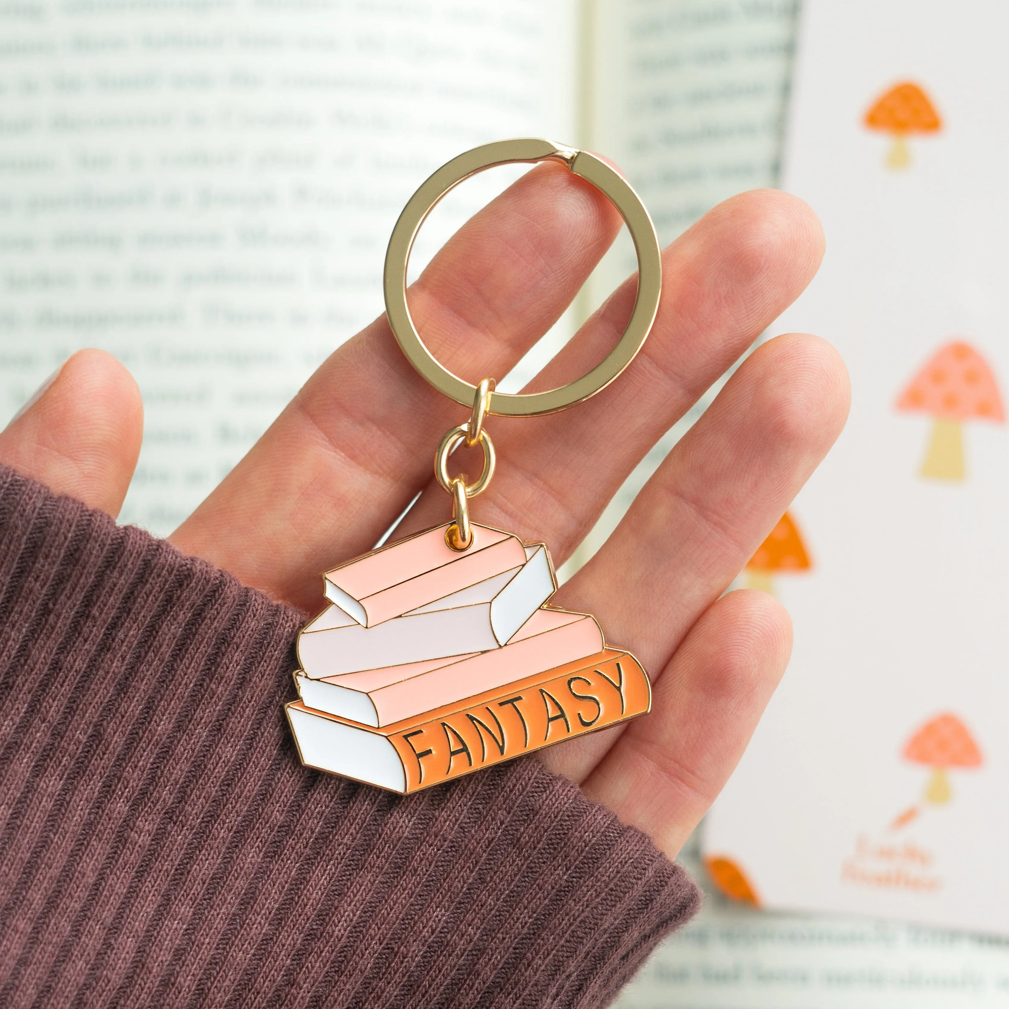 Book Lover's Keychain