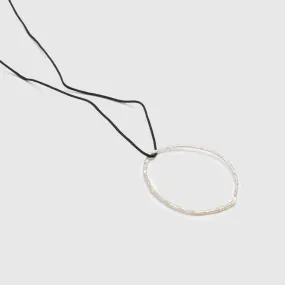 Branch hoop pendant - casual necklace - silver 925