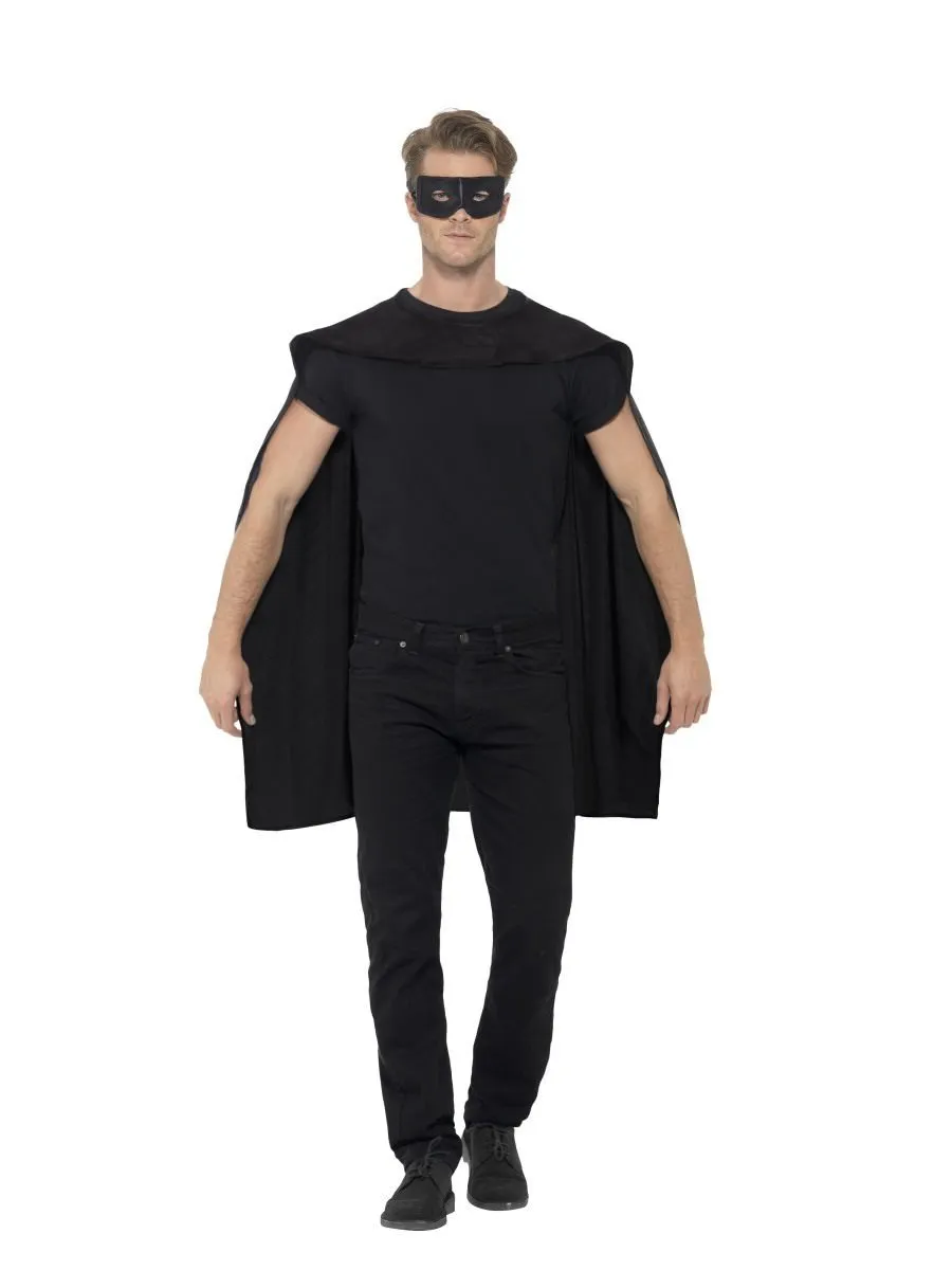 Cape, Black, with Eyemask