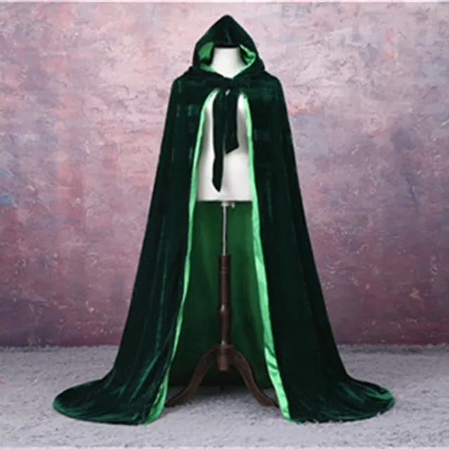 Catherine- the Velvet Hooded Cape 8 Colors