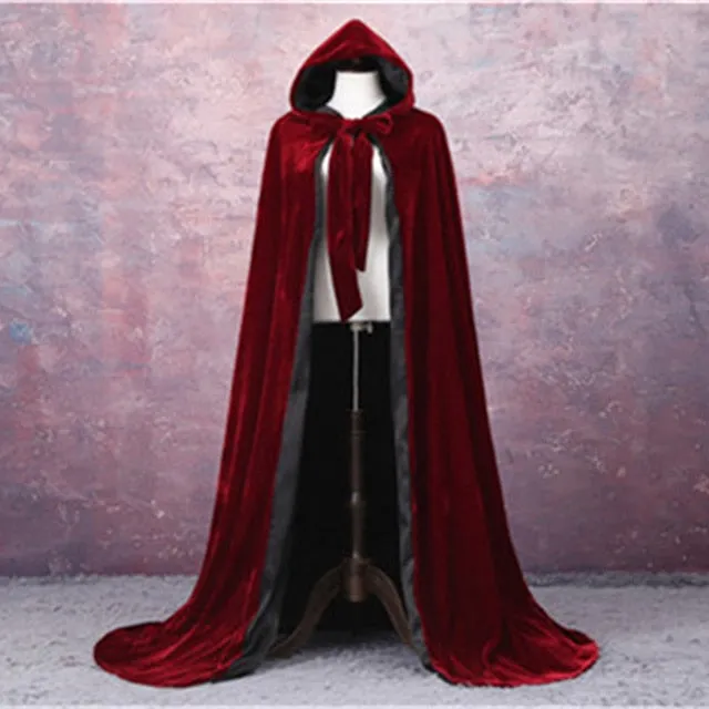 Catherine- the Velvet Hooded Cape 8 Colors