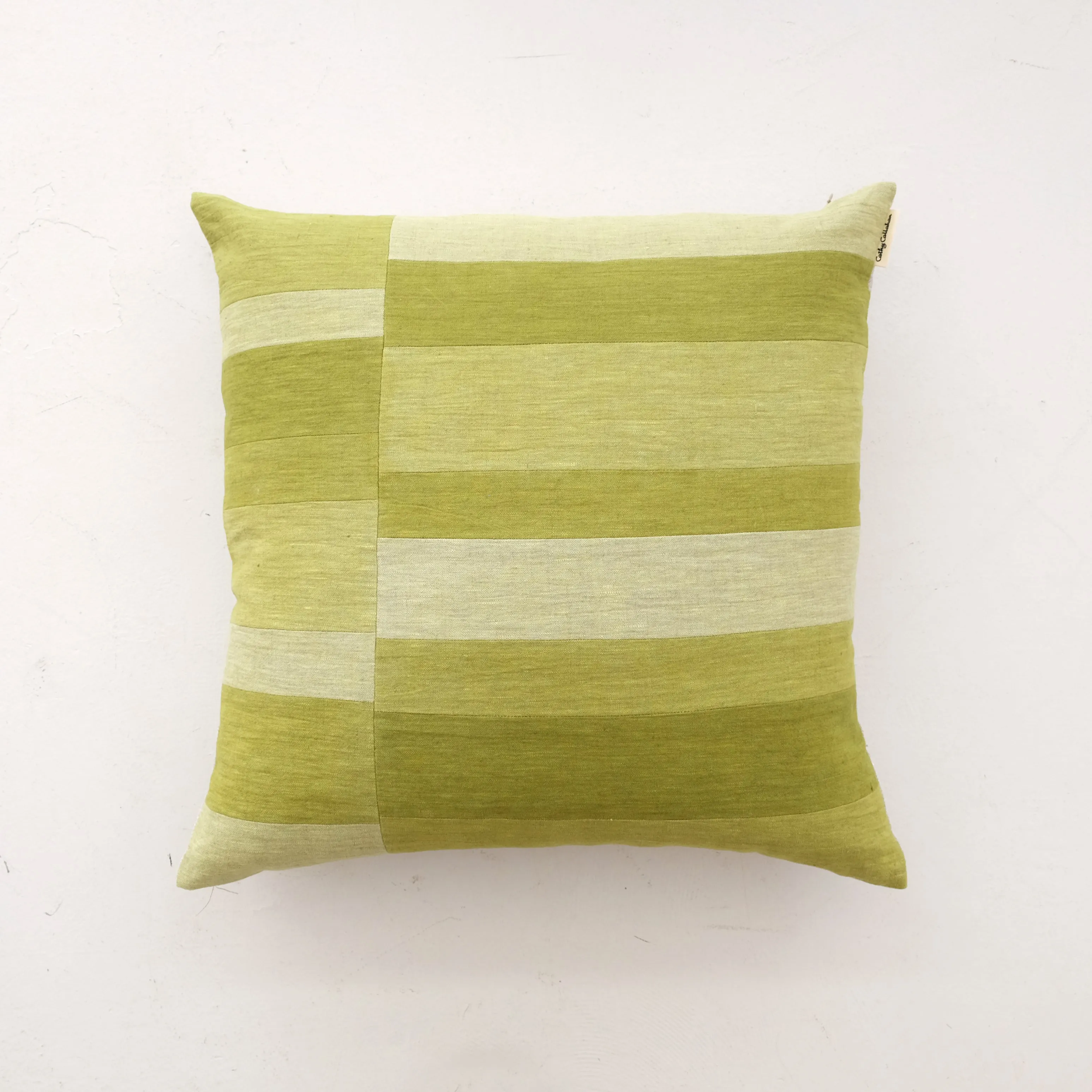 Cathy Callahan Patchwork 24" Square Pillow - Avocado