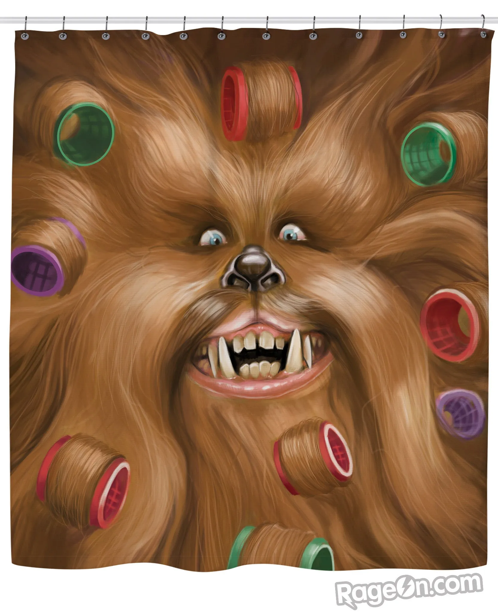 Chewbacca's New Perm Shower Curtan