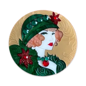 Christmas muse - brooch