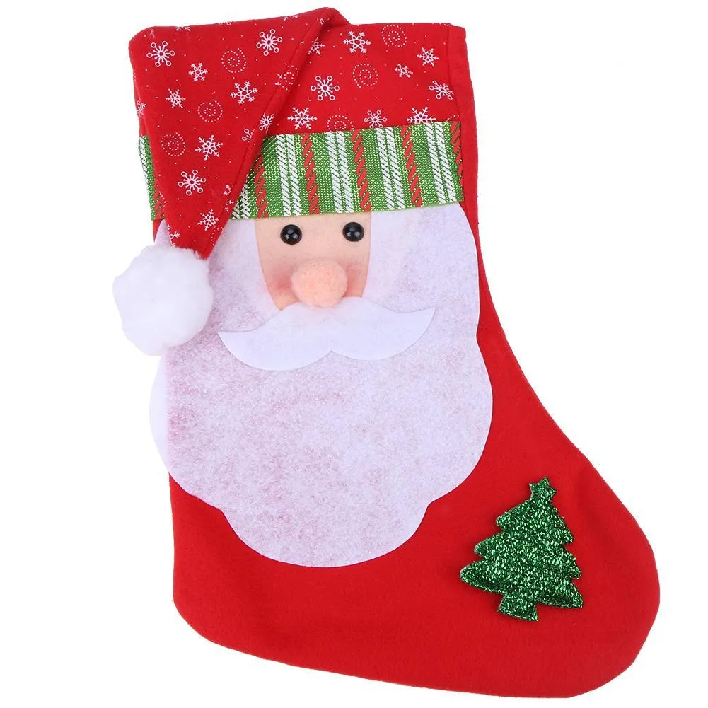 Christmas Stocking Xmas Decoration Children Gift Candy Bag Socks Tree Decor