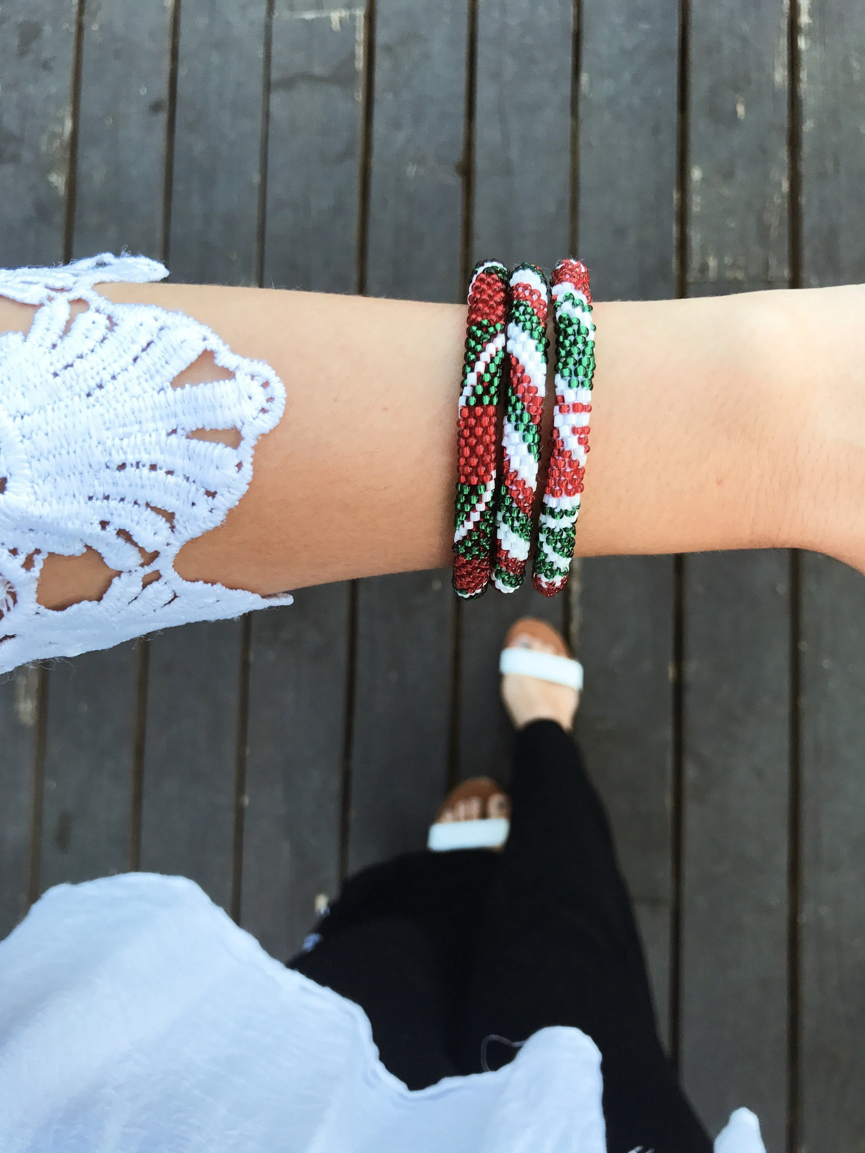 Christmas Sweater Bracelet - Extended 8"