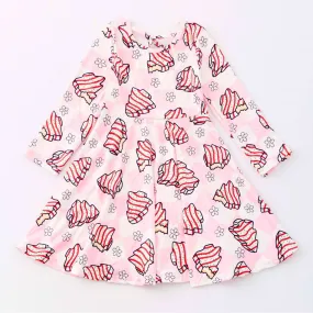 CHRISTMAS TREE CAKES TWIRL DRESS