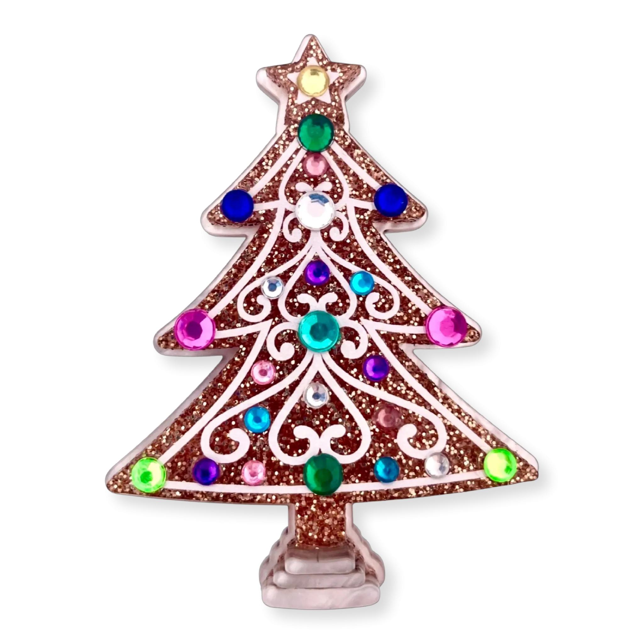 Christmas tree gingerbread - Brooch