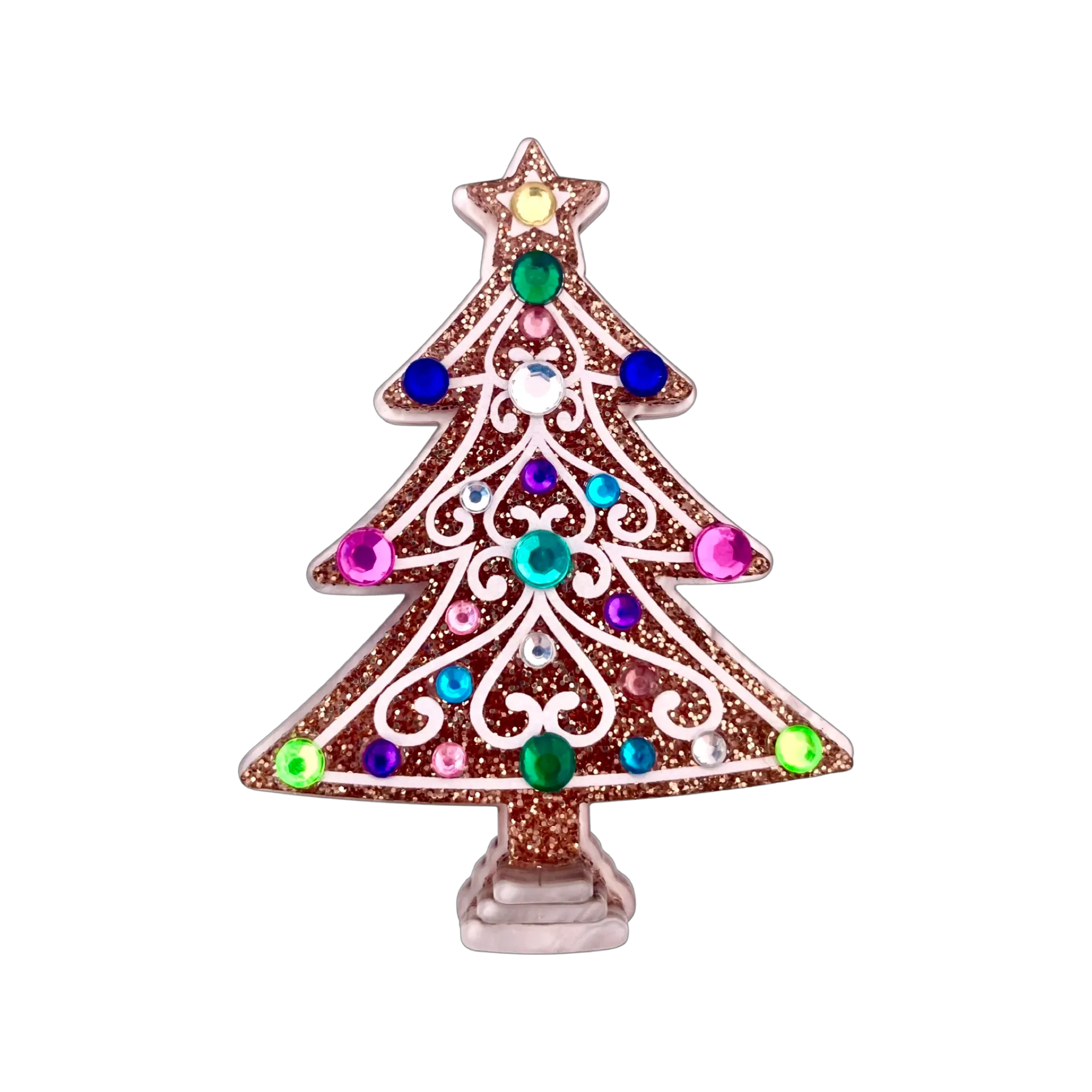 Christmas tree gingerbread - Brooch