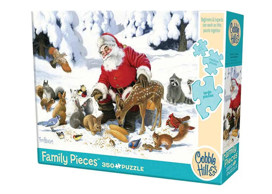 Cobble Hill 350 Piece Family Puzzle - Santa Claus and Friends