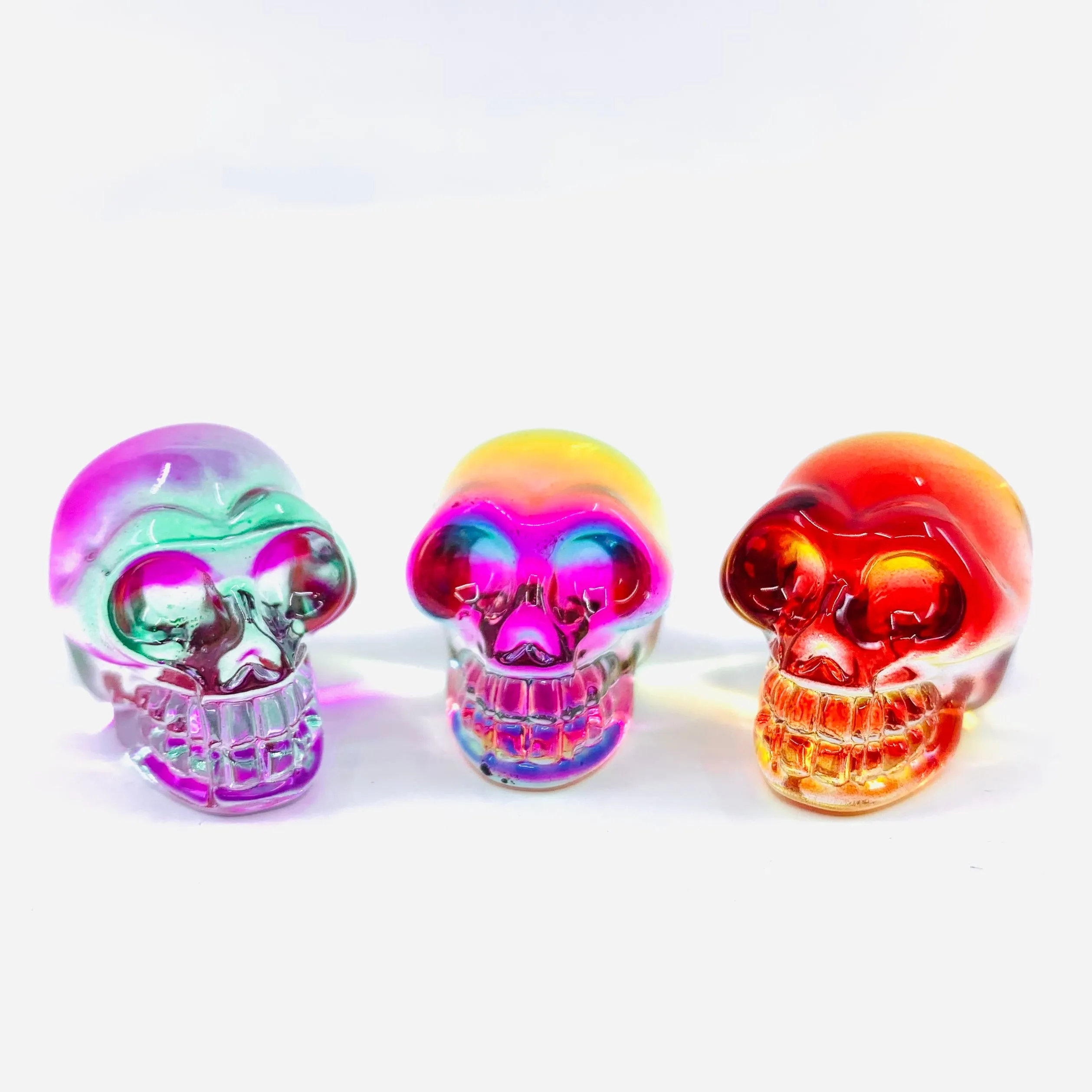 Colorful Glass Skulls 246