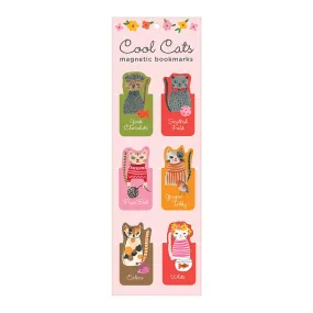 Cool Cats - Set of 6 Magnetic Bookmarks