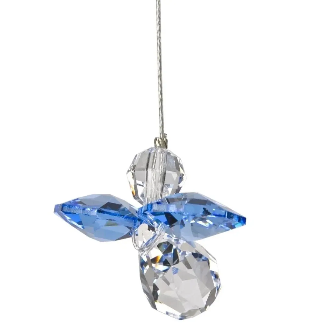 Crystal Fantasy Guardian Angel Suncatcher, Sapphire 29