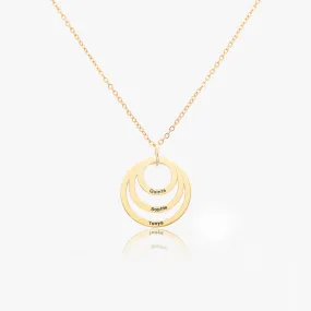 Custom Interlocking Circle Necklace