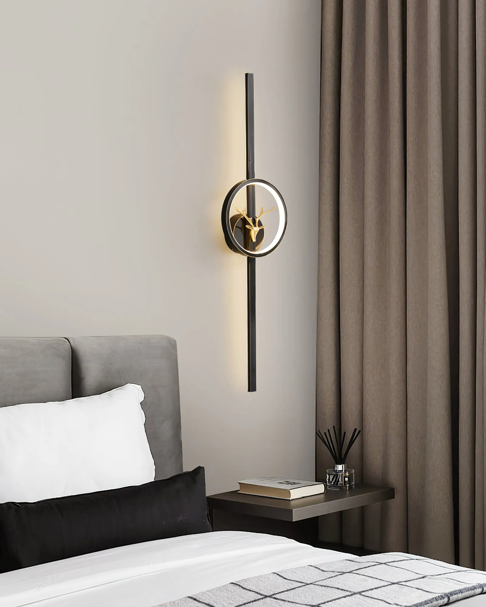 Deer Brass Wall Lamp