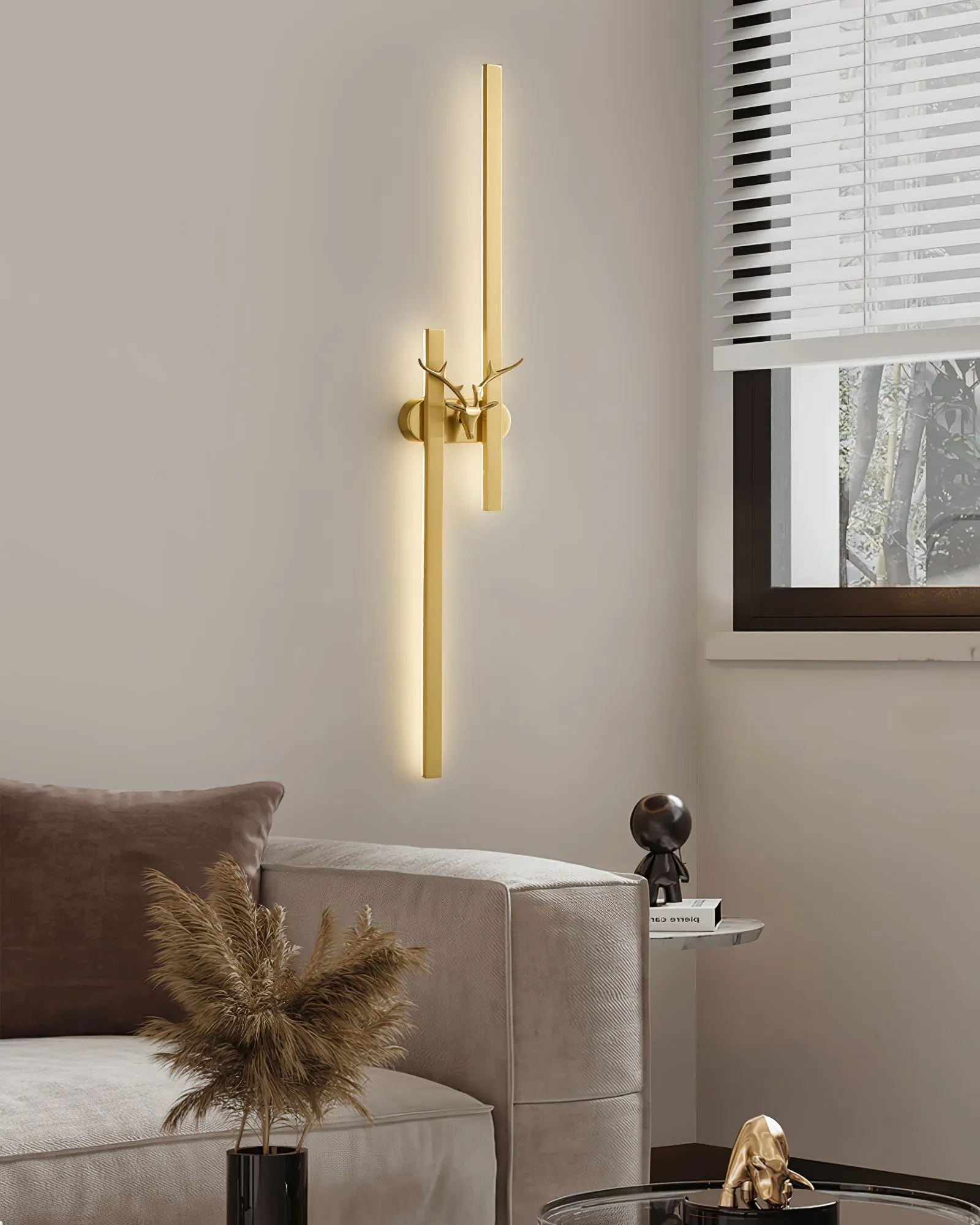 Deer Brass Wall Lamp