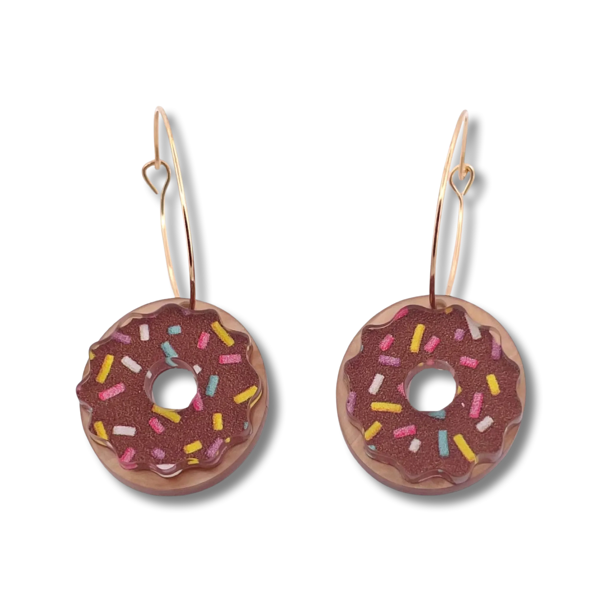 Donut  chocolate - Earrings