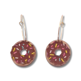 Donut  chocolate - Earrings