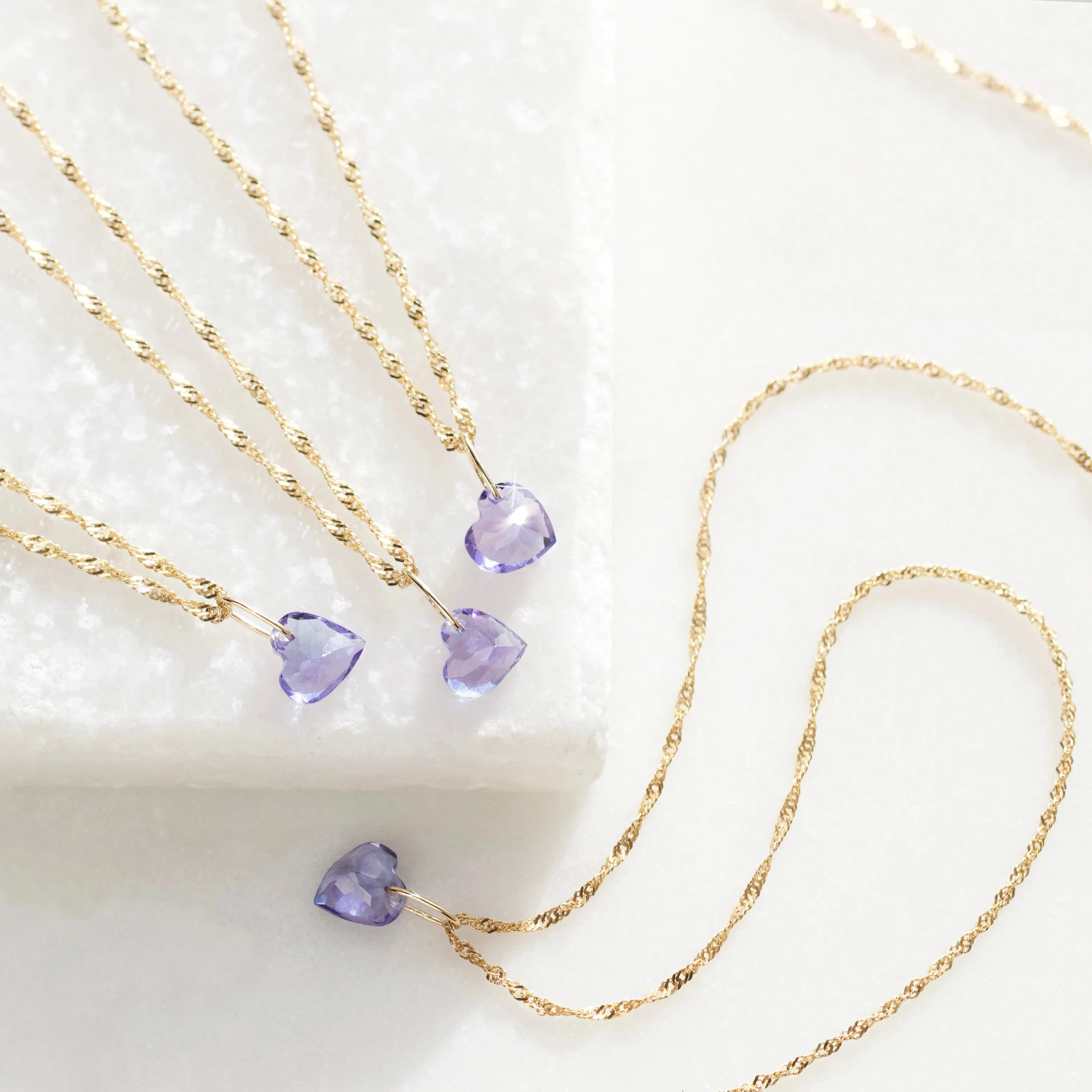 Exclusive Heart Tanzanite Necklace