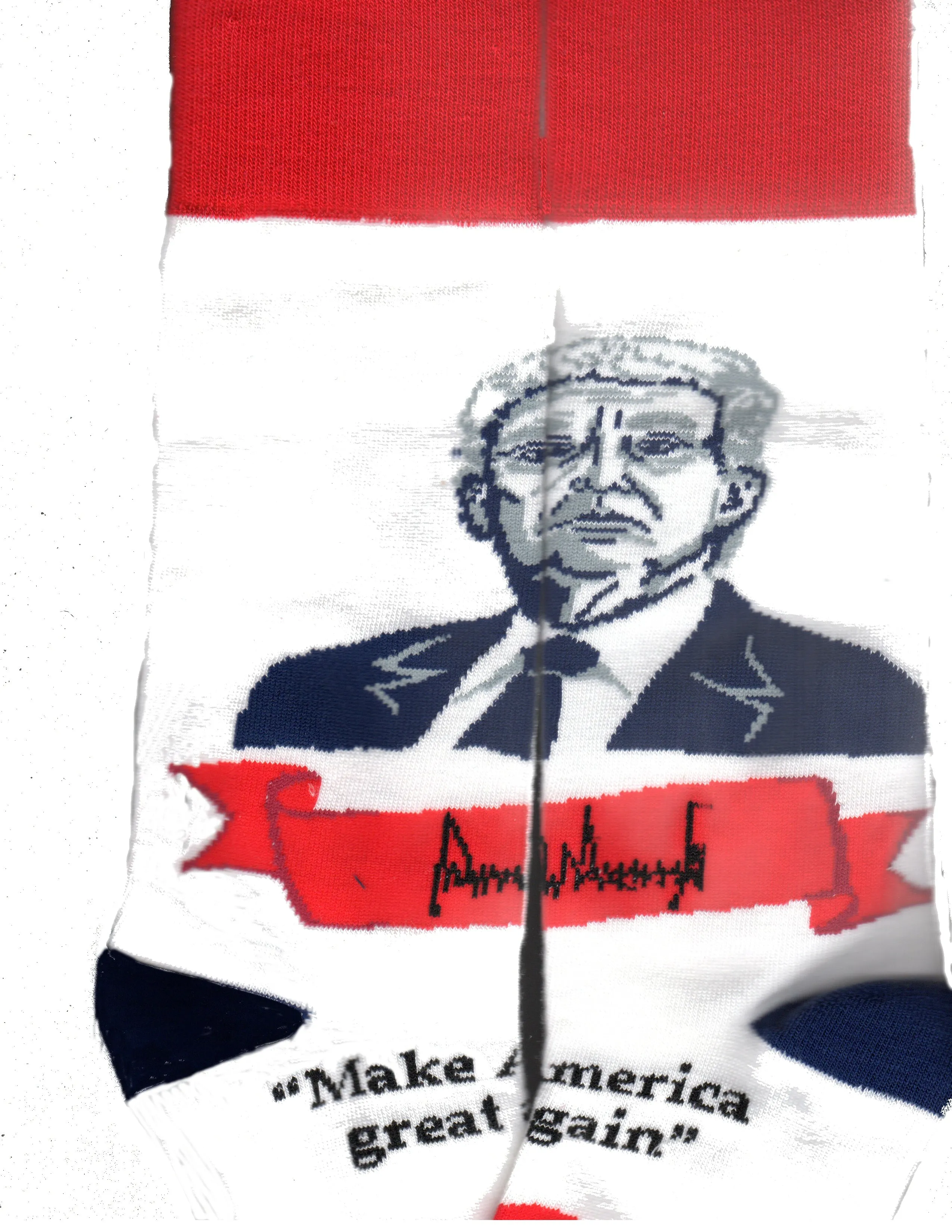 FBF Patriotic Selfie Donald Trump Sock