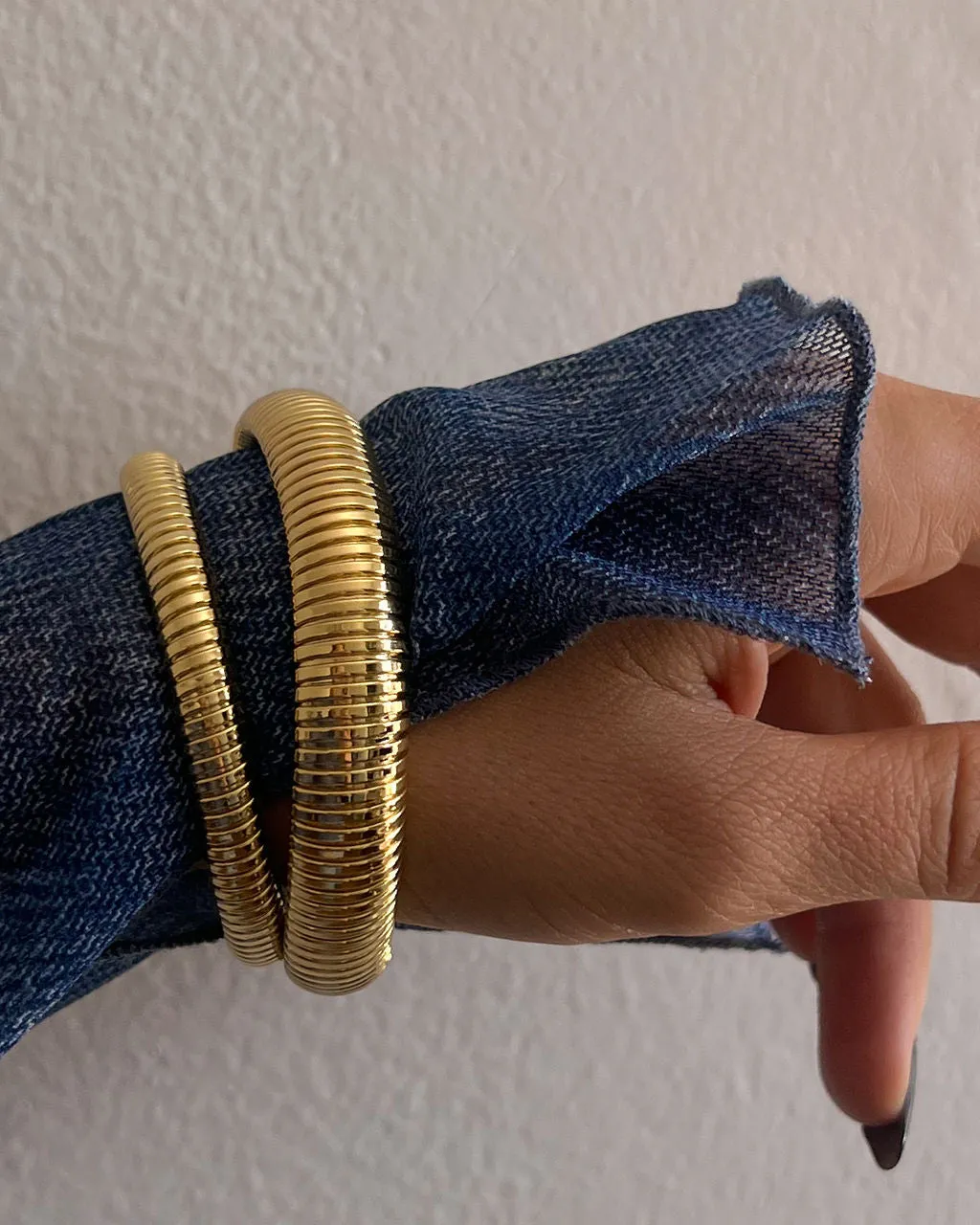 Flex Snake Chain Bracelet- Gold