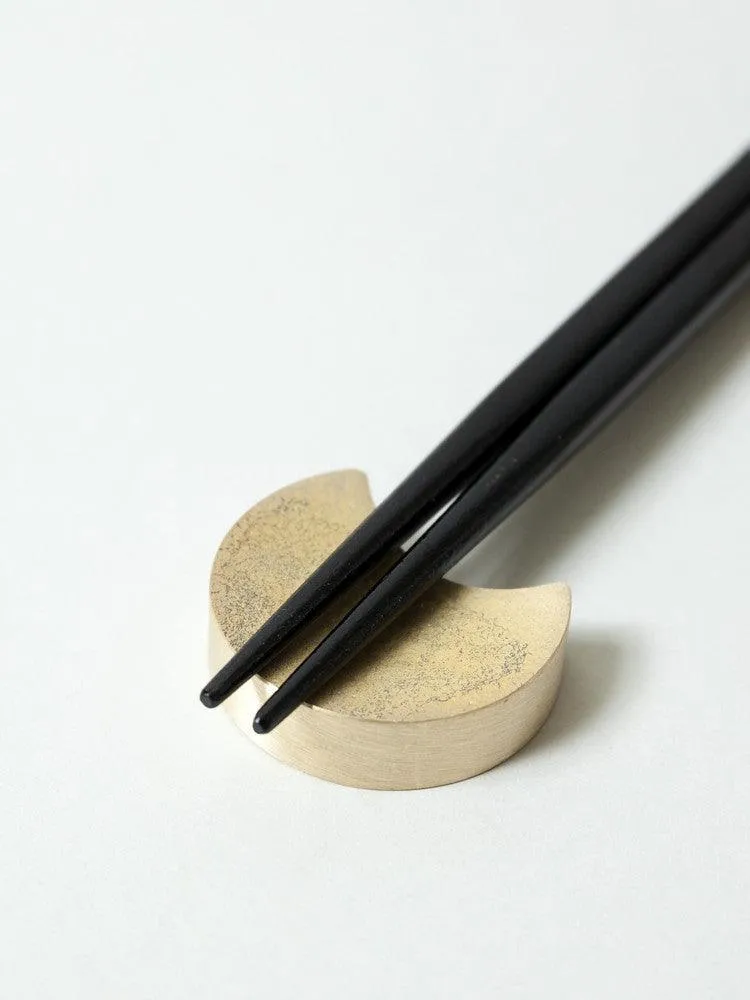 Futagami Brass Chopstick Rests -  Four Moons